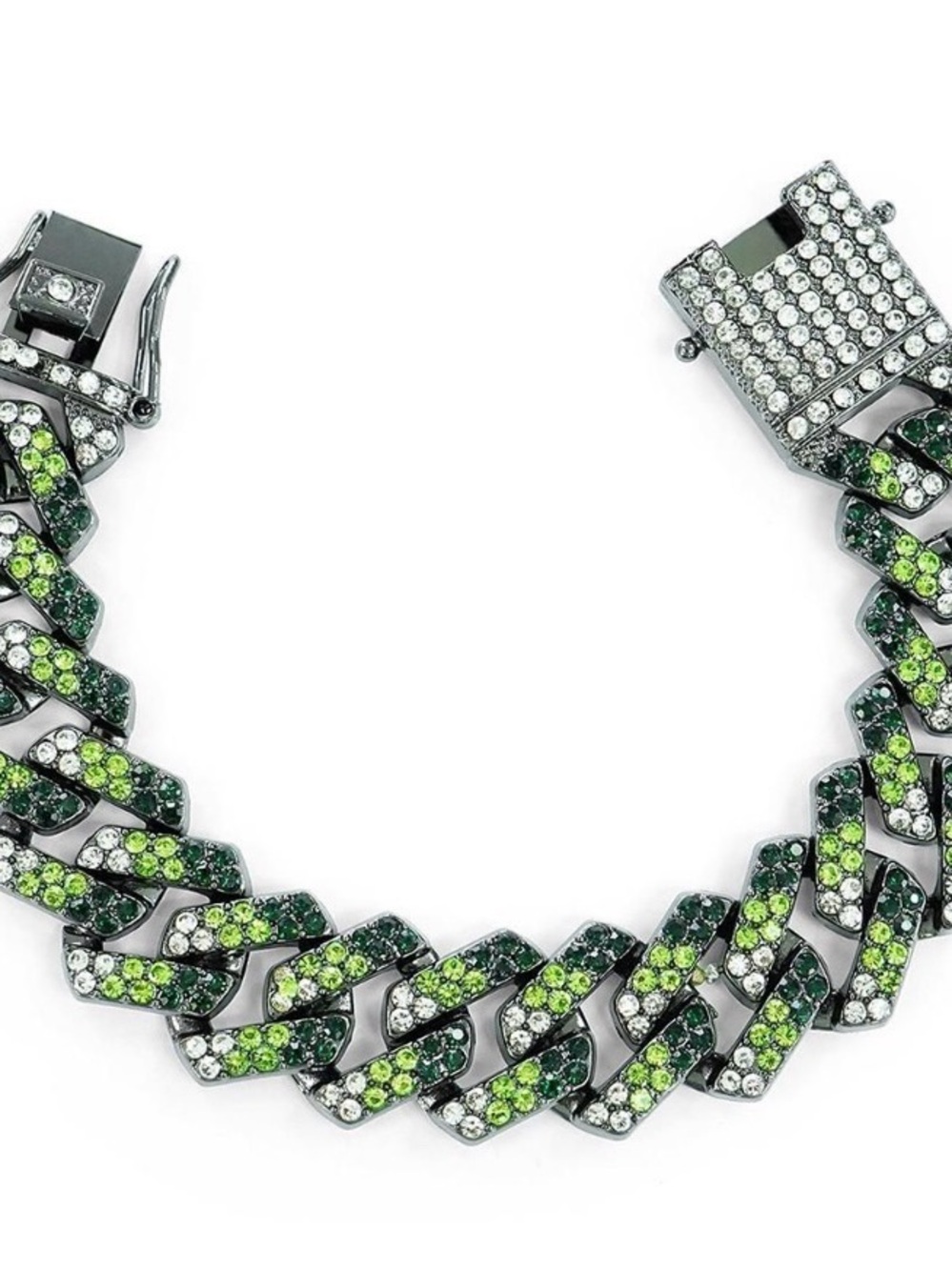Invicta Elements Unisex 200 mm Drip Chain Bracelet, Arctic Camo Cuban Link 8091